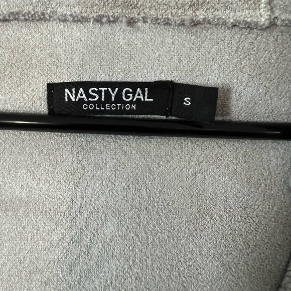 Nasty Gal Gray and Cream Teddy Jacket - Picture 4 of 8